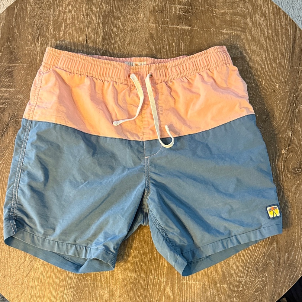 Marine Layer Swim Shorts, Size Medium